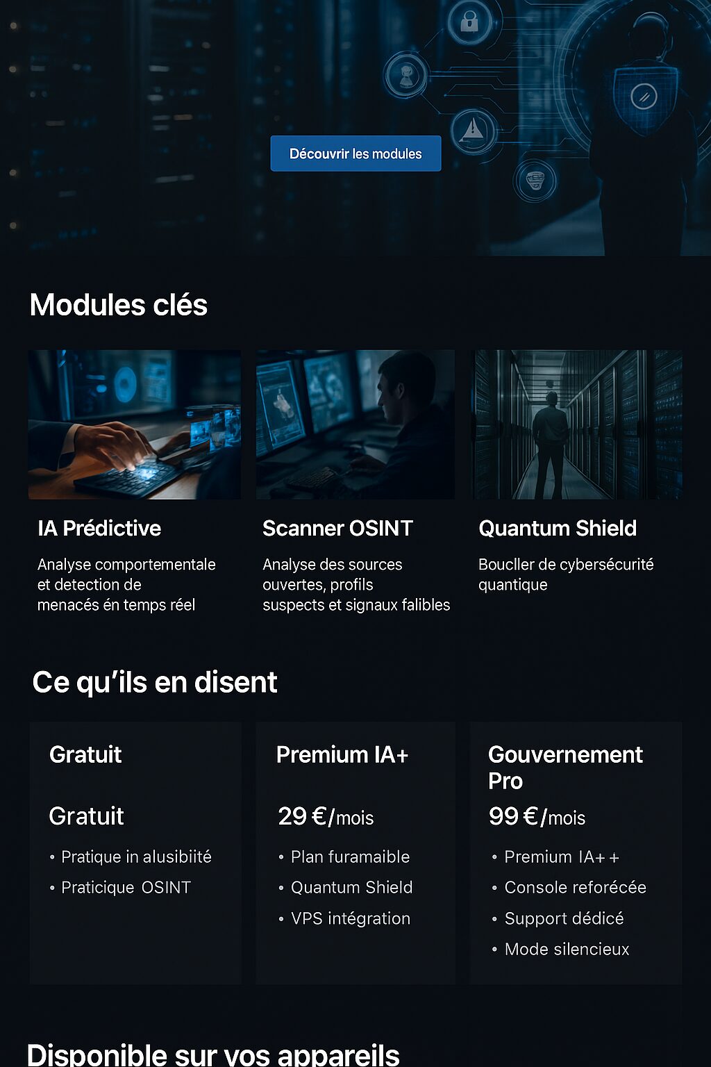 Vue analyste des appels